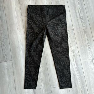 Fabletics Black Patterned Leggings